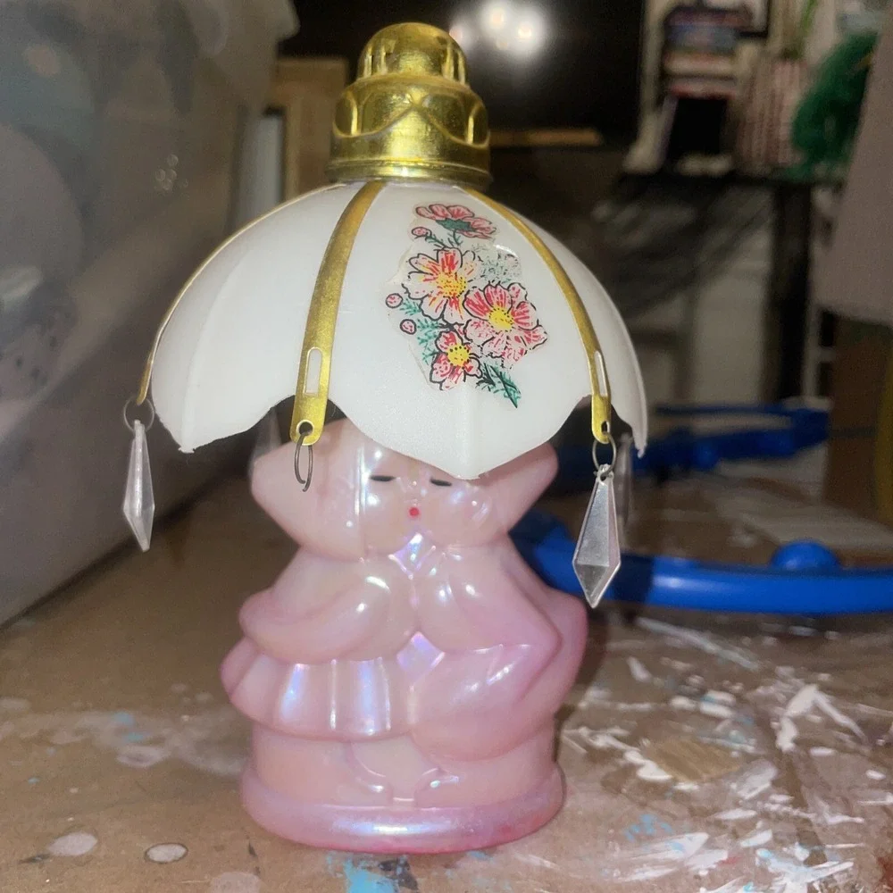 Vintage Avon Diffuser Lamp Shade Oriental Kissing